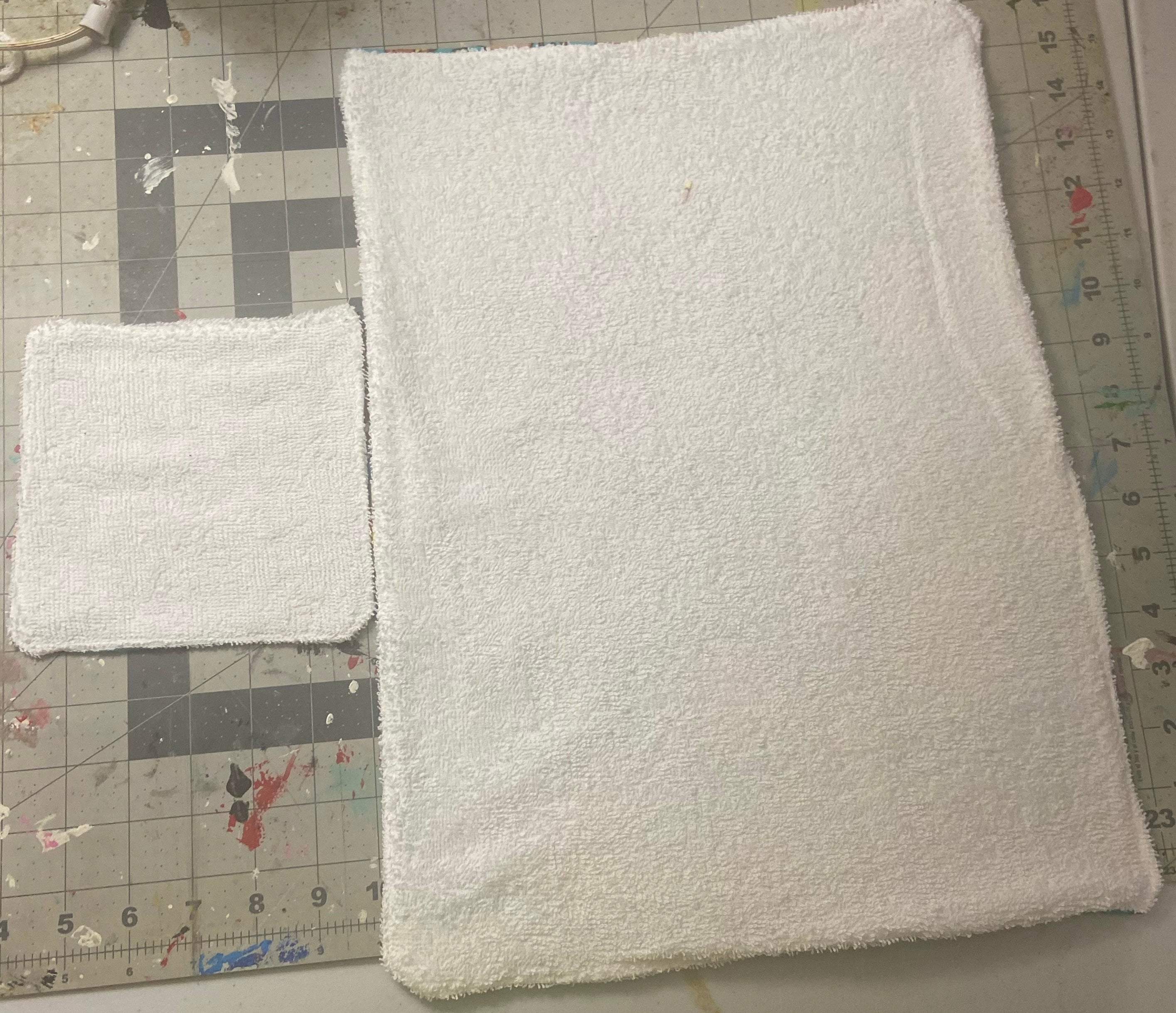 Baby wash cloths and burp cloth!