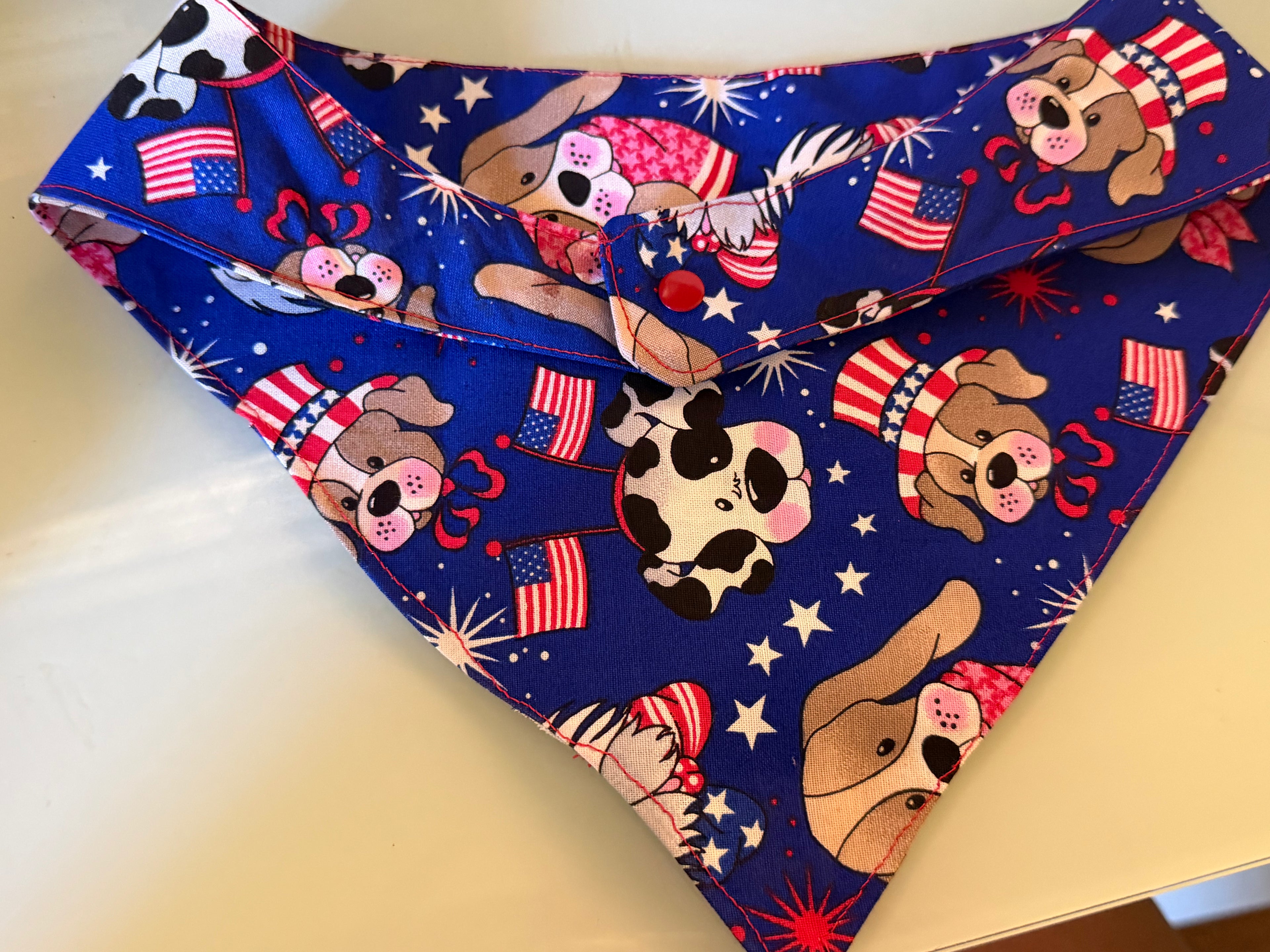 Fourth of July dog bandanas